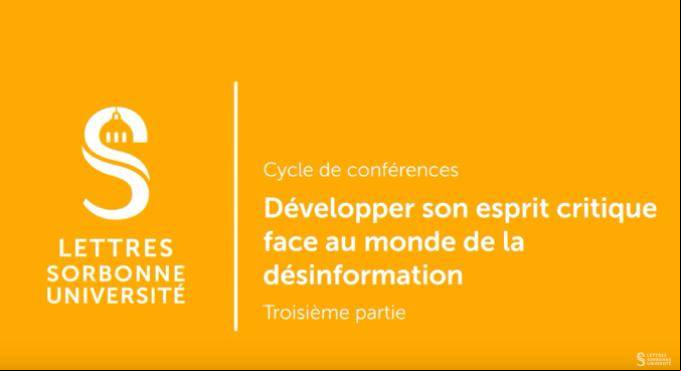 Développer son esprit critique face au monde de la désinformation Développer son esprit critique face au monde de la désinformation