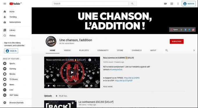 Une chanson, l'addition Une chanson, l'addition
