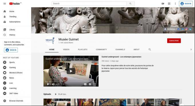 Le musée Guimet sur Youtube Le musée Guimet sur Youtube