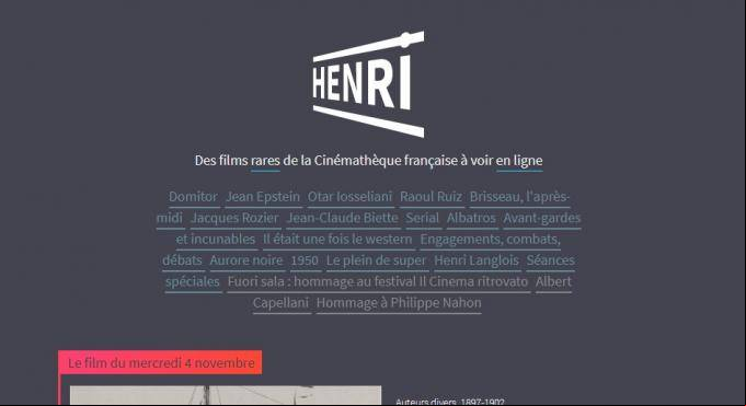 Henri : des films rares à voir en ligne Henri : des films rares à voir en ligne