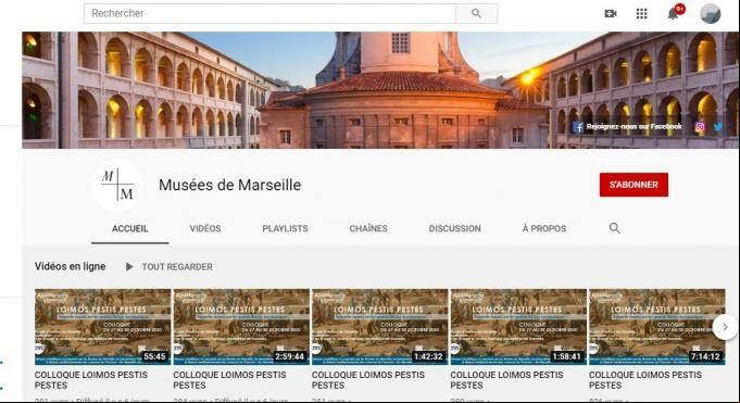 Les musées de Marseille sur Youtube Chaîne Youtube