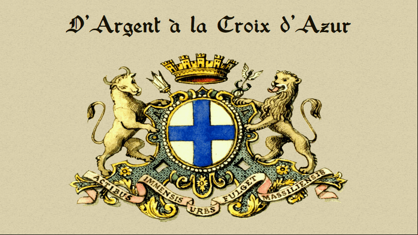 Argent à la croix d'azur
